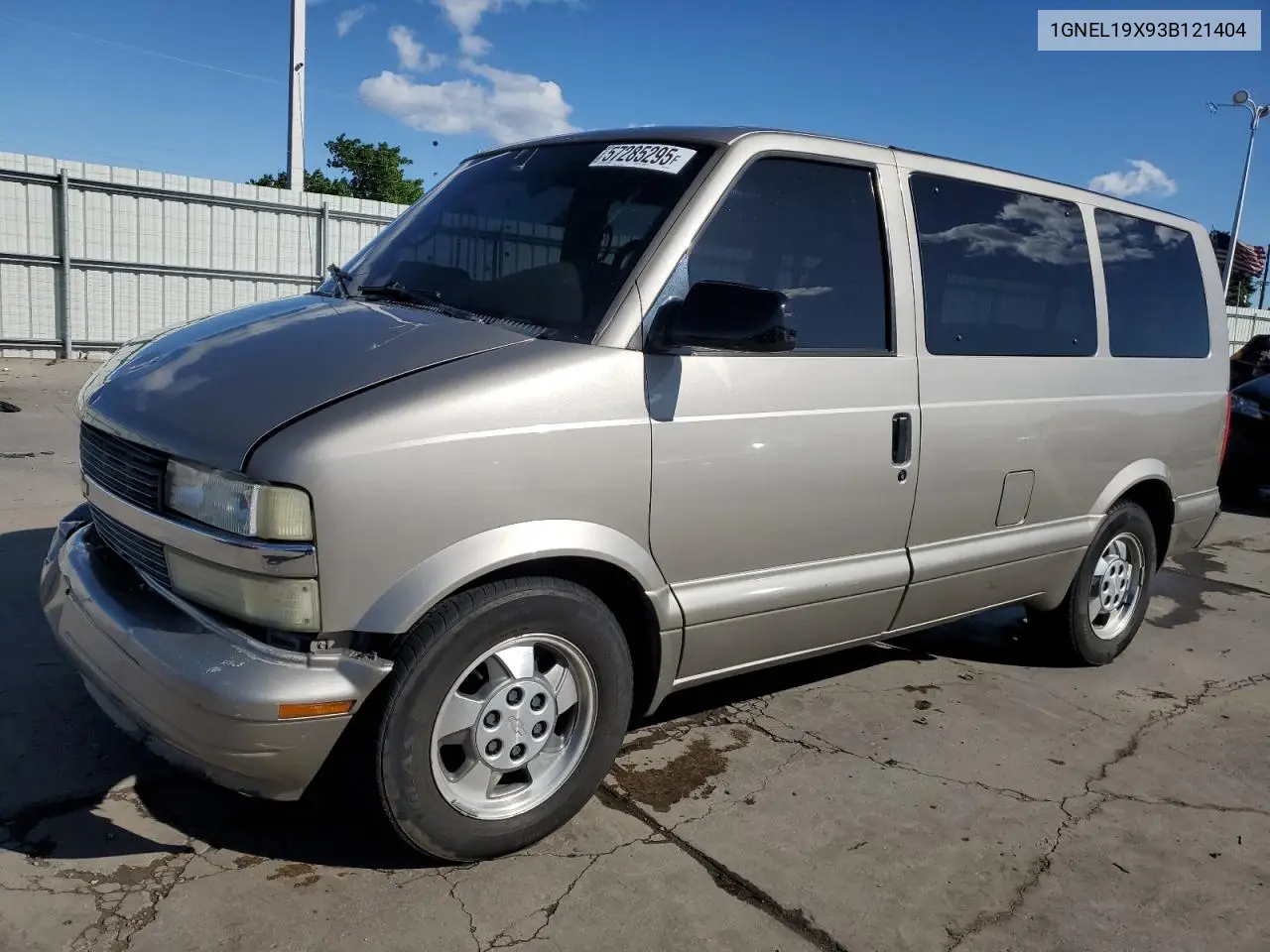 2003 Chevrolet Astro VIN: 1GNEL19X93B121404 Lot: 57285295
