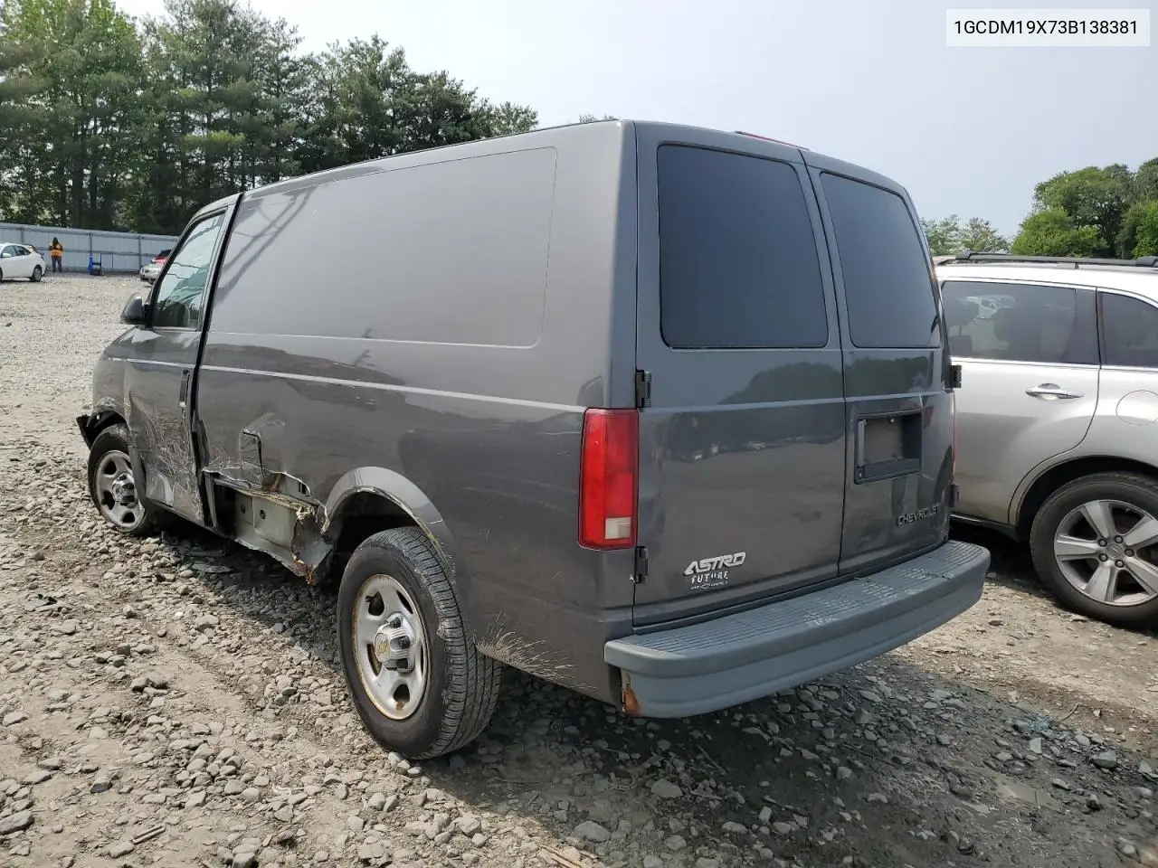 2003 Chevrolet Astro VIN: 1GCDM19X73B138381 Lot: 60203835