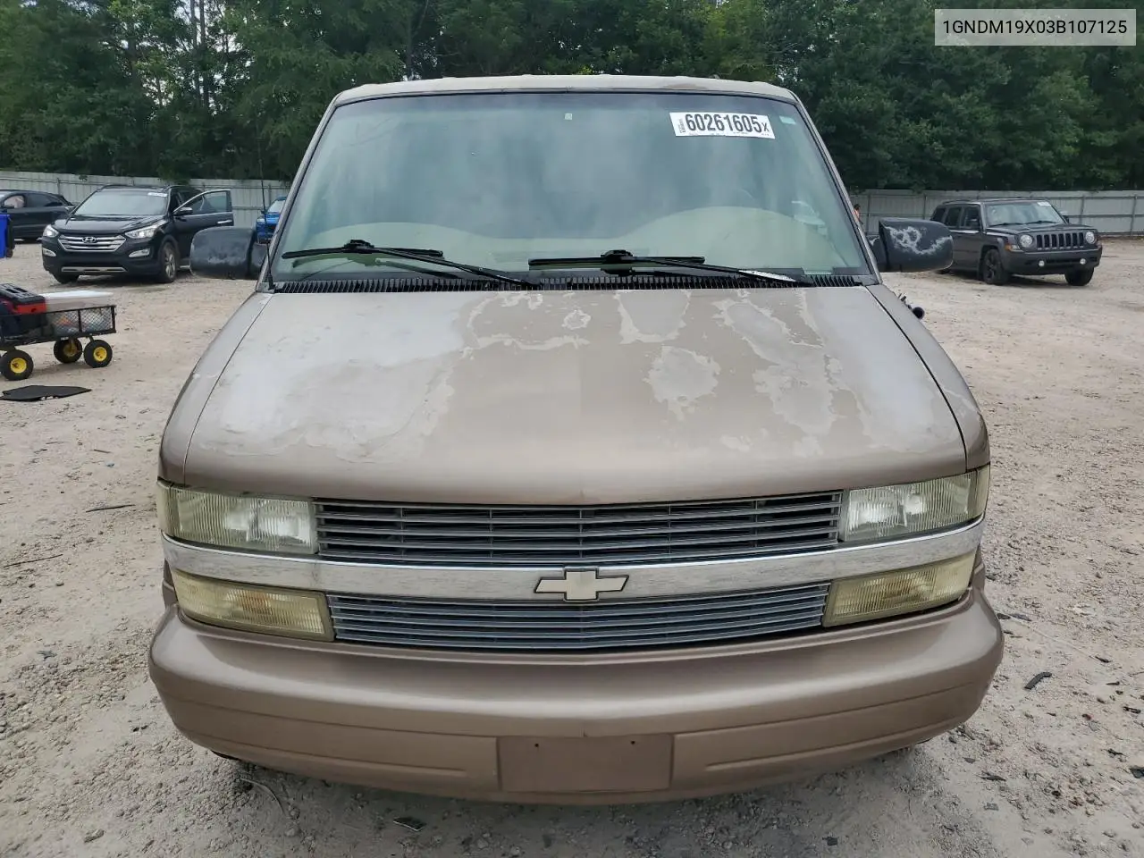 2003 Chevrolet Astro VIN: 1GNDM19X03B107125 Lot: 60261605