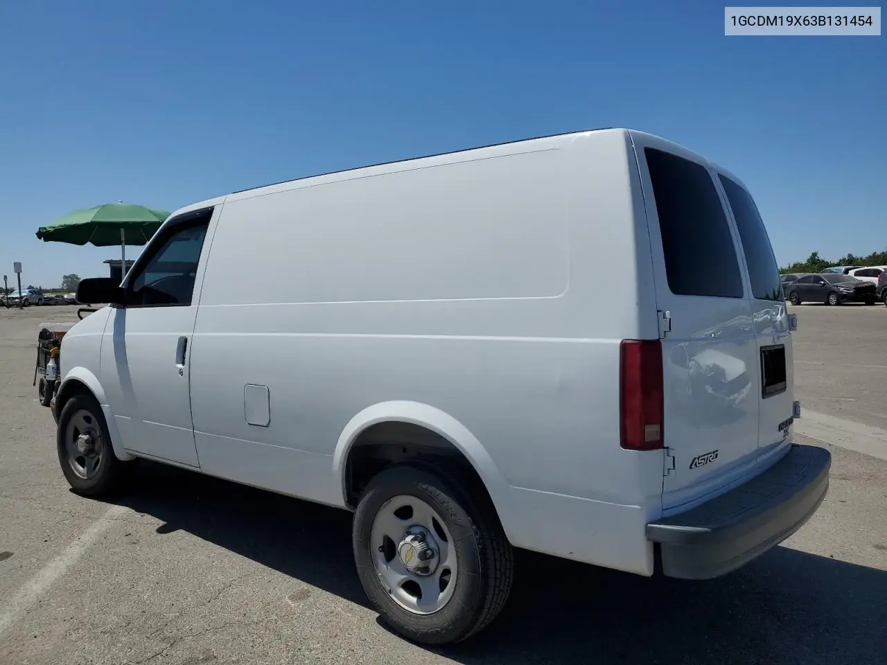 2003 Chevrolet Astro VIN: 1GCDM19X63B131454 Lot: 60835225