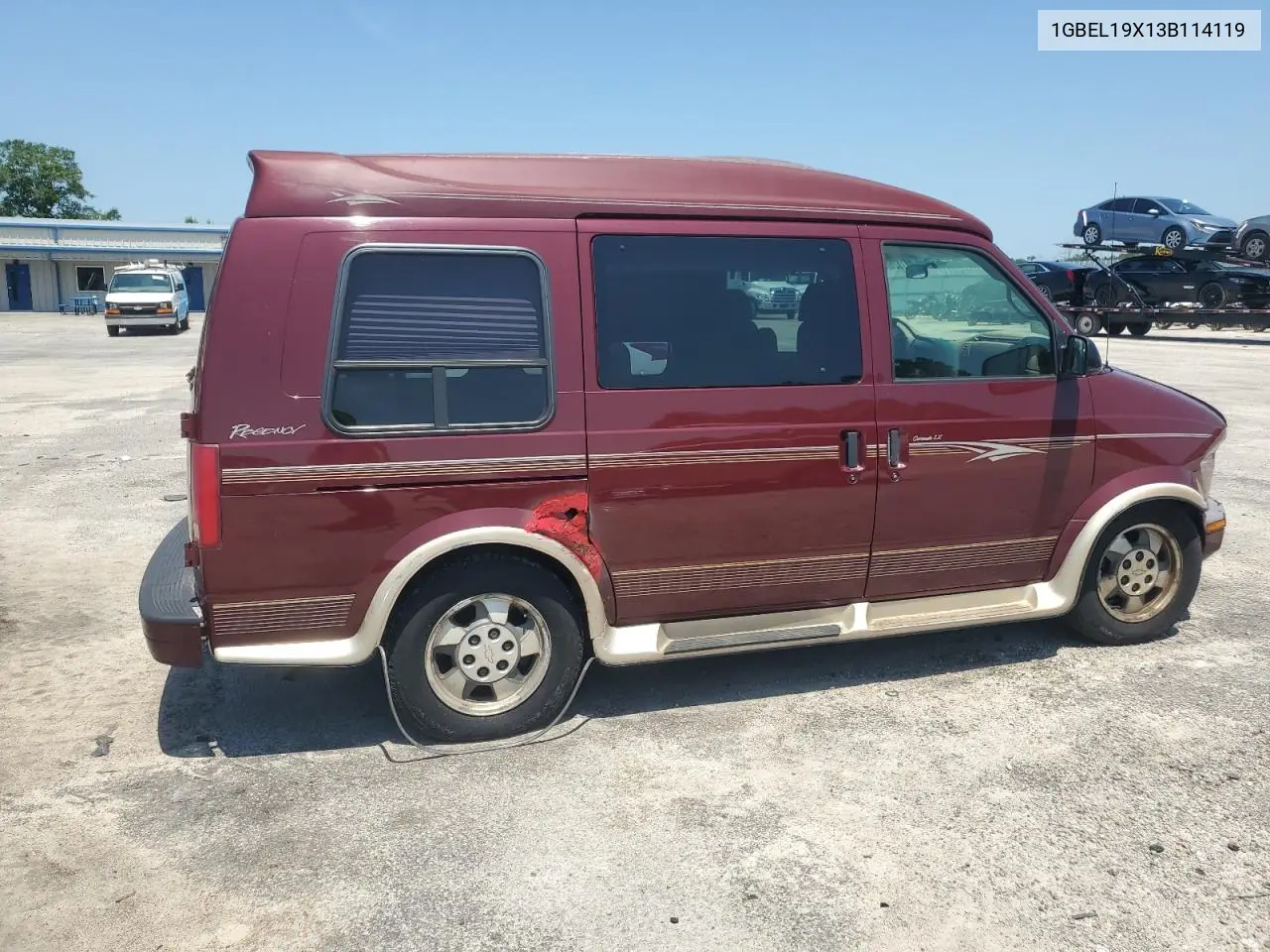 2003 Chevrolet Astro VIN: 1GBEL19X13B114119 Lot: 62663675