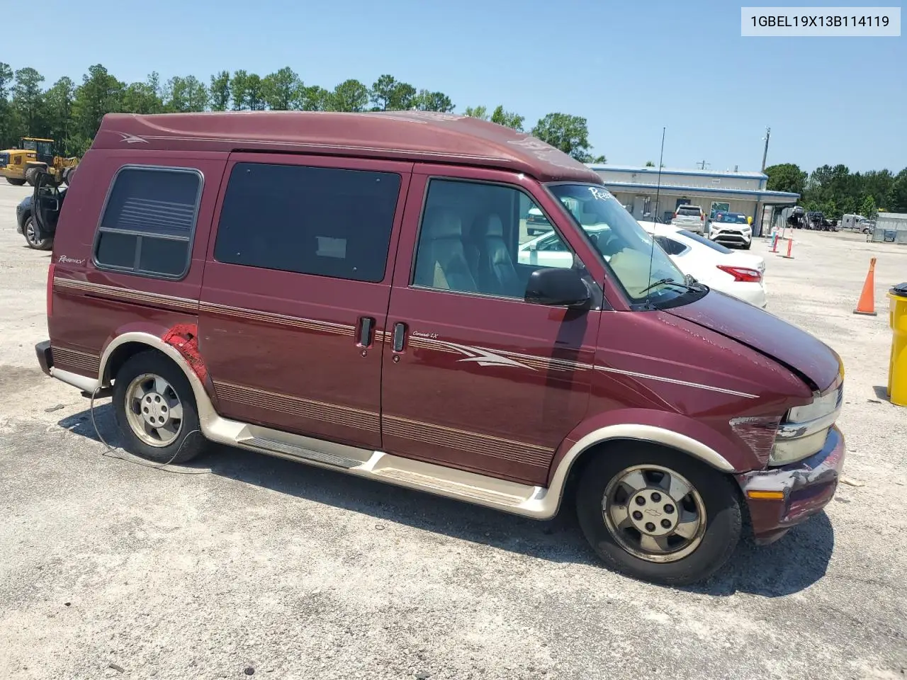 2003 Chevrolet Astro VIN: 1GBEL19X13B114119 Lot: 62663675