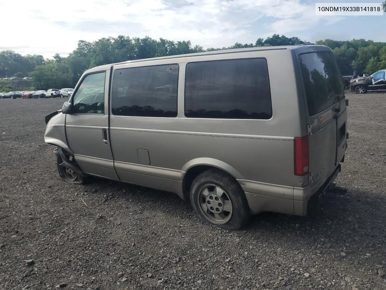 2003 Chevrolet Astro VIN: 1GNDM19X33B141818 Lot: 64493255