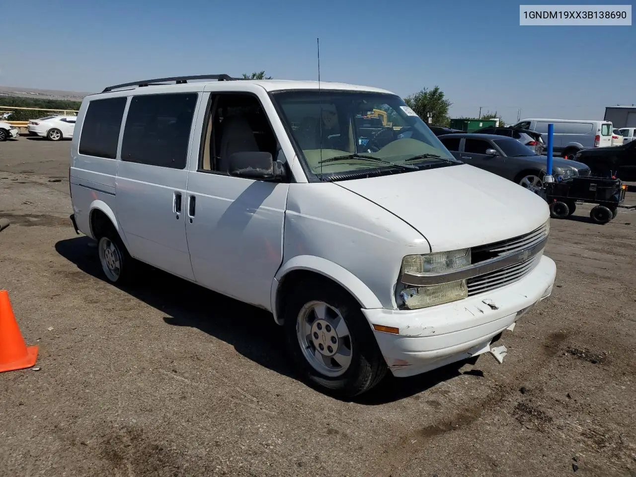 2003 Chevrolet Astro VIN: 1GNDM19XX3B138690 Lot: 65275155