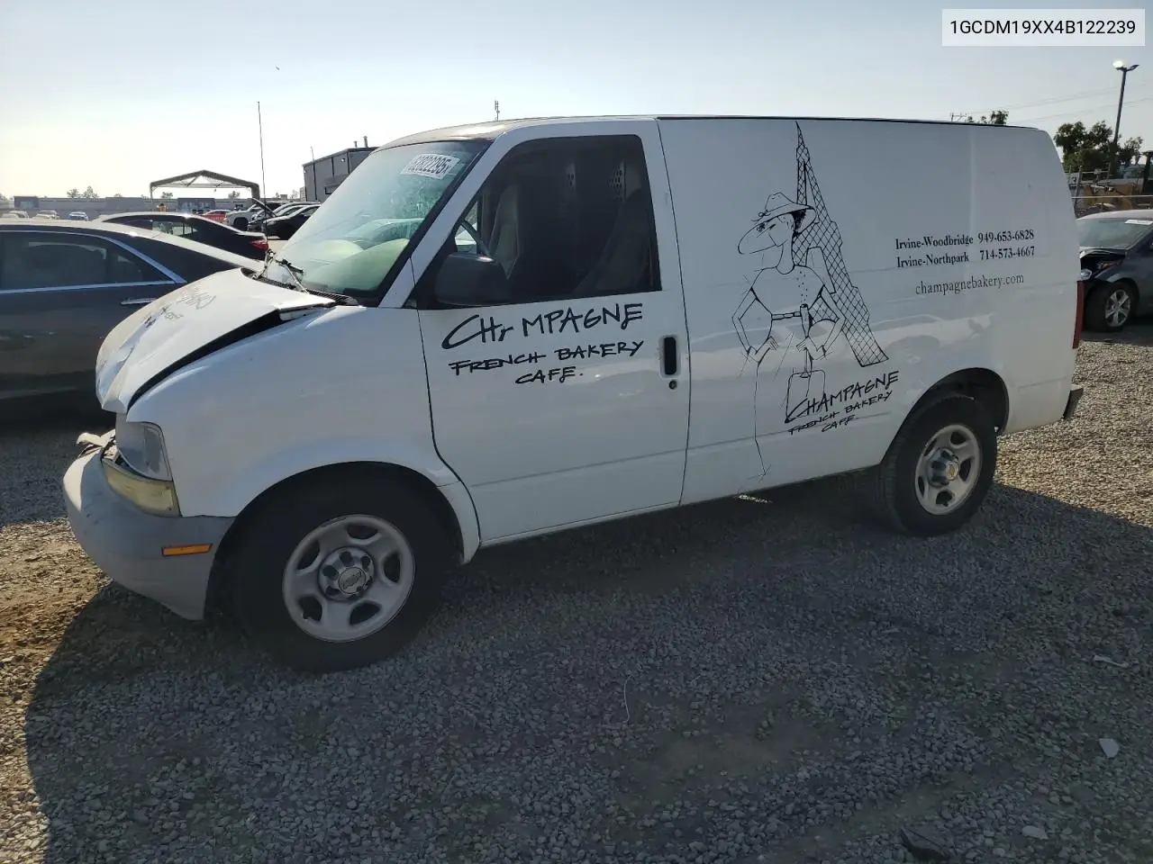 2004 Chevrolet Astro VIN: 1GCDM19XX4B122239 Lot: 62822295