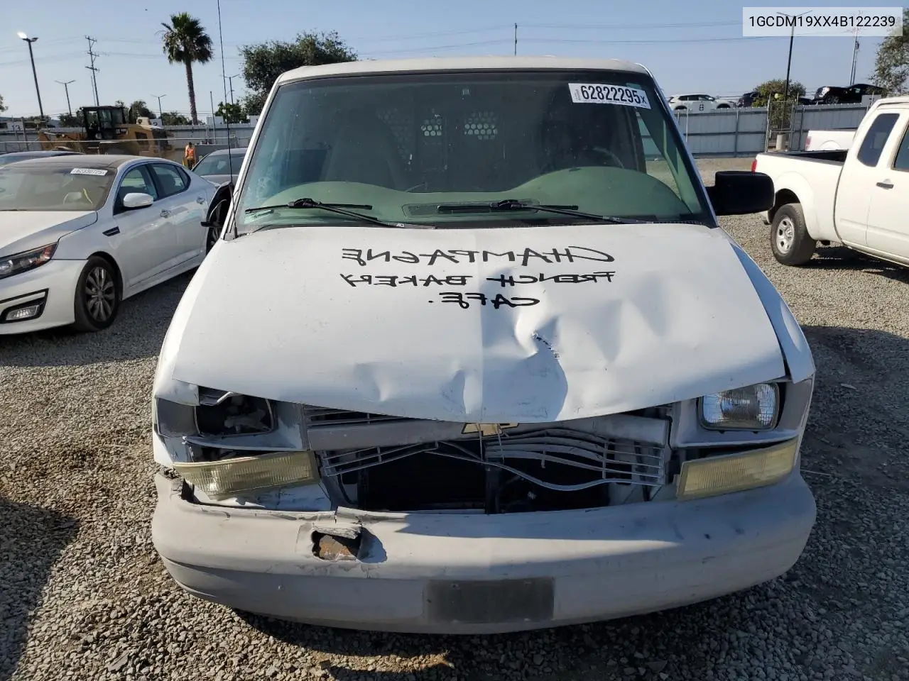 2004 Chevrolet Astro VIN: 1GCDM19XX4B122239 Lot: 62822295