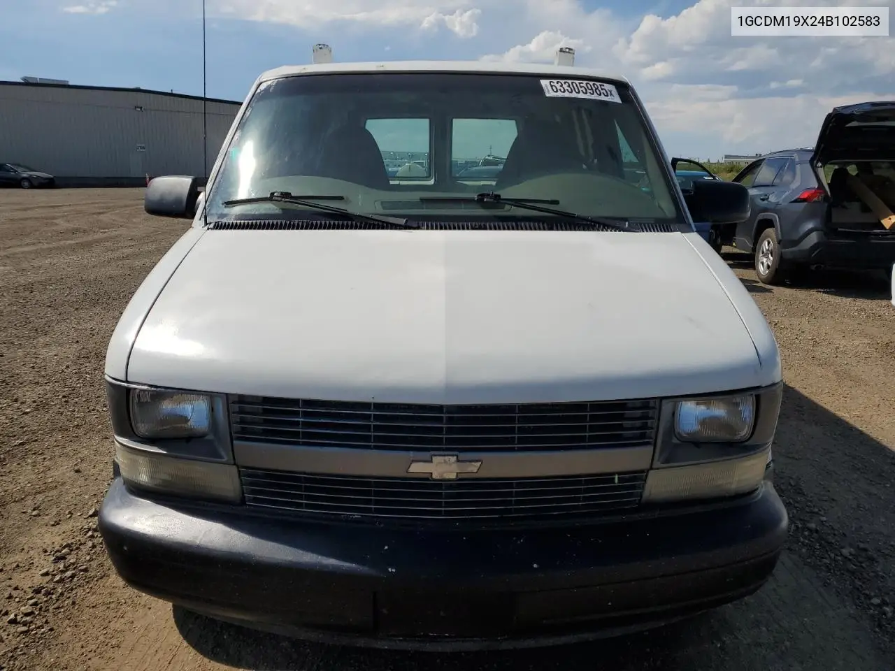 2004 Chevrolet Astro VIN: 1GCDM19X24B102583 Lot: 63305985