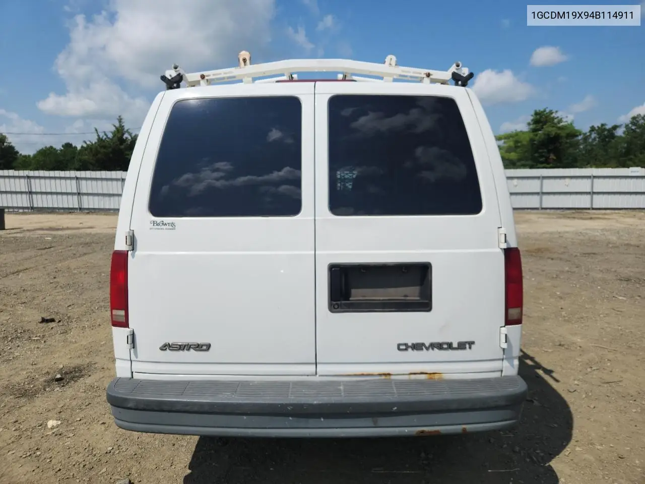 2004 Chevrolet Astro VIN: 1GCDM19X94B114911 Lot: 66036175