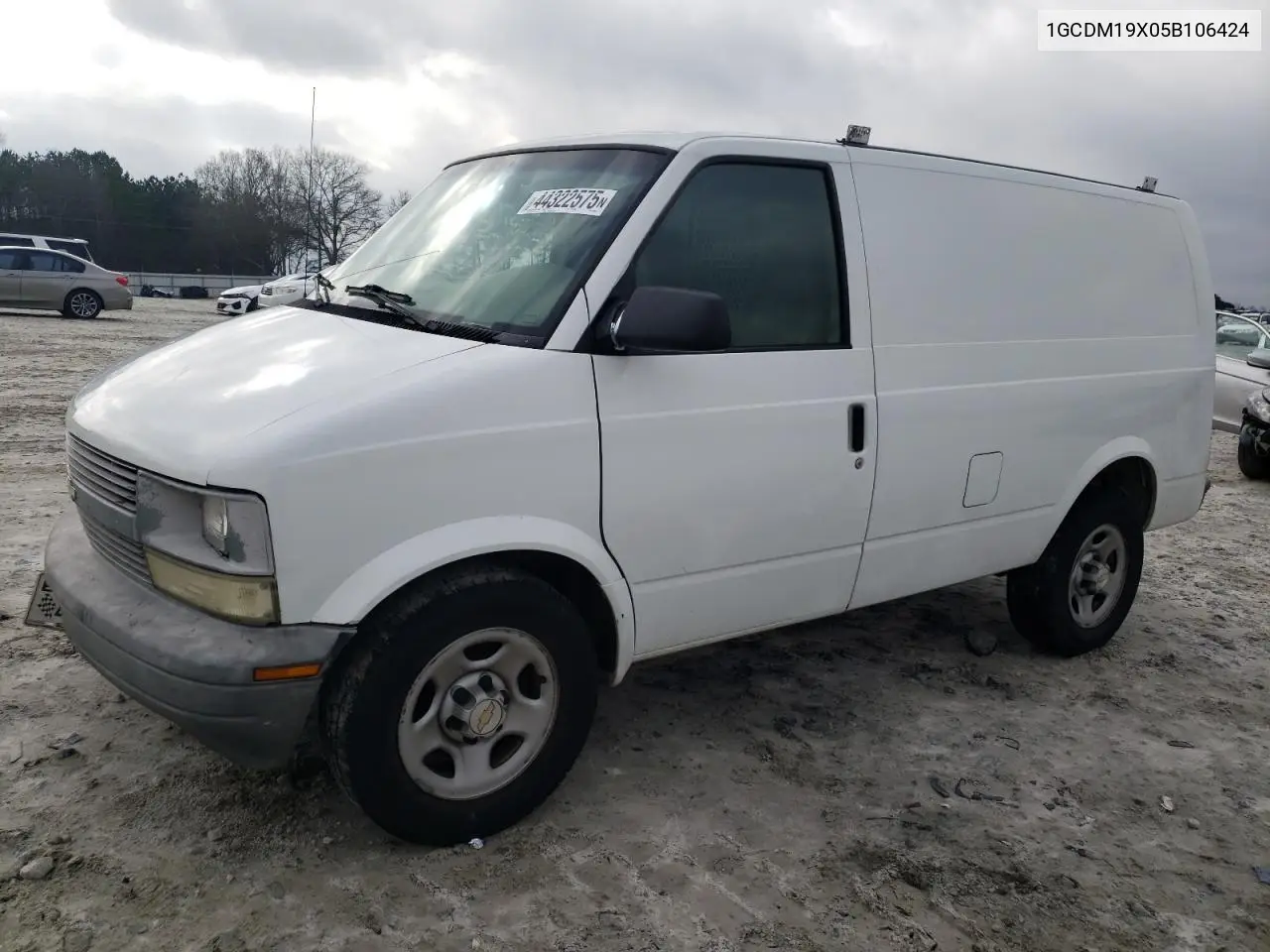 2005 Chevrolet Astro VIN: 1GCDM19X05B106424 Lot: 44322575