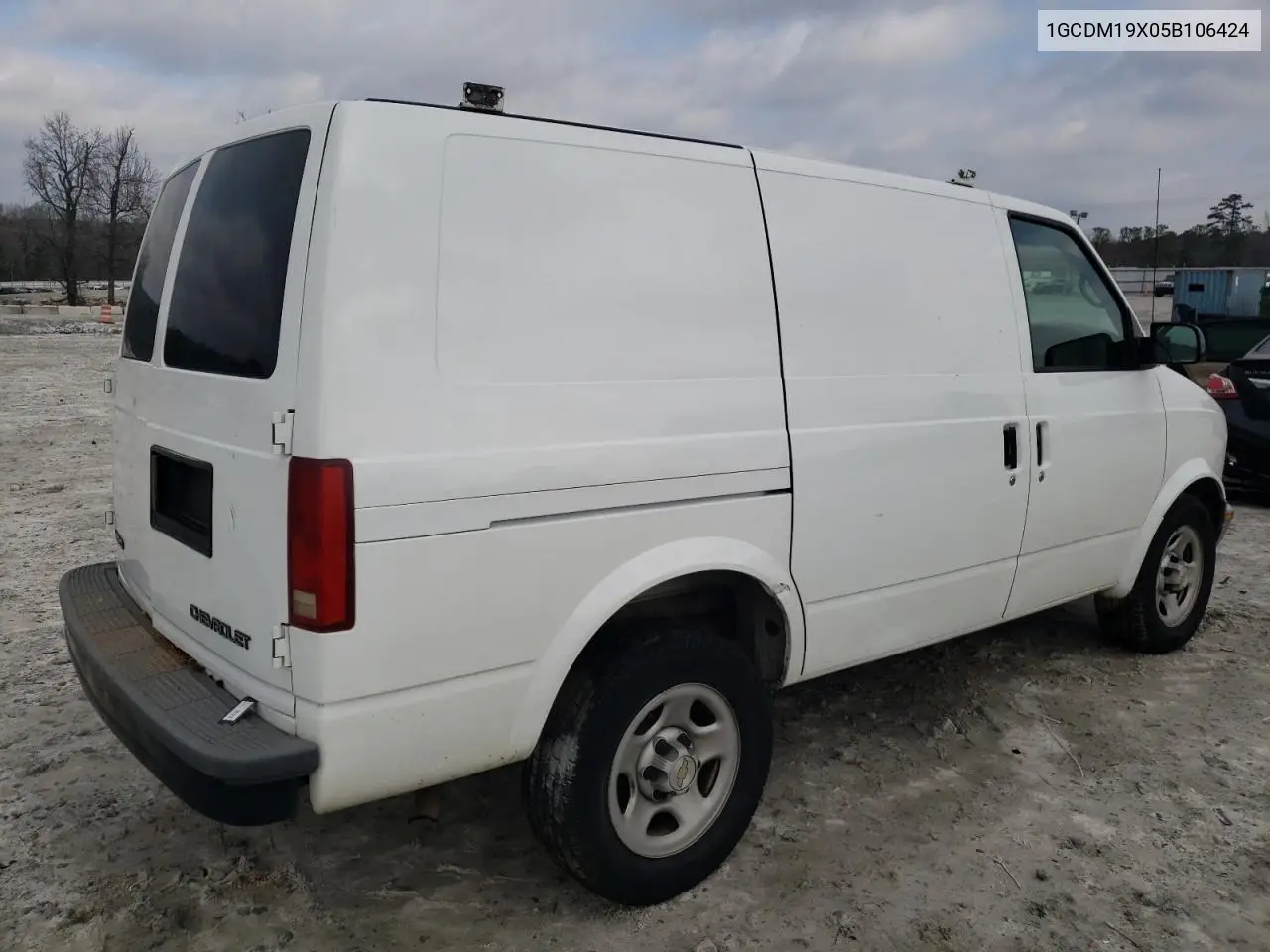 2005 Chevrolet Astro VIN: 1GCDM19X05B106424 Lot: 44322575