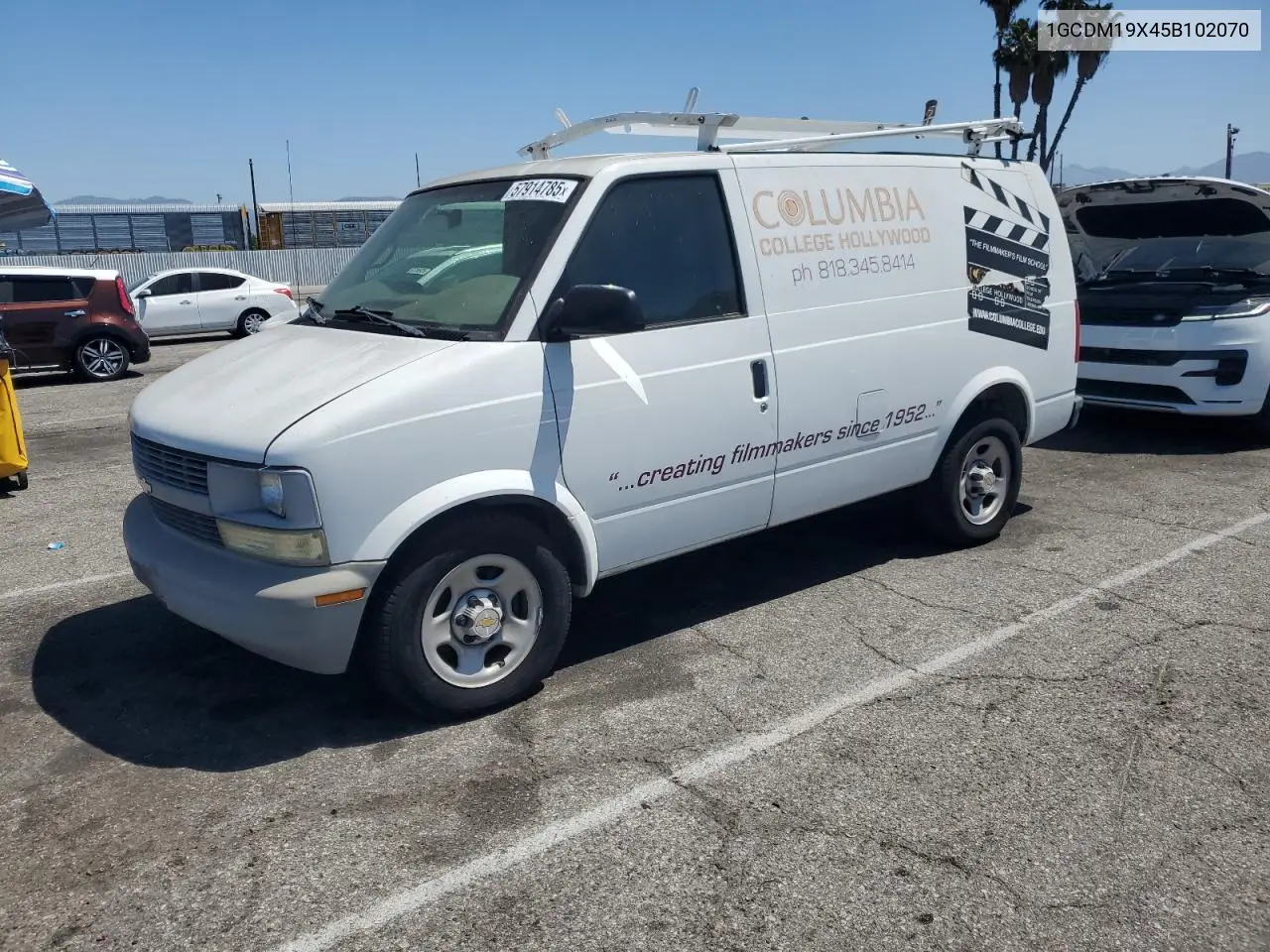 2005 Chevrolet Astro VIN: 1GCDM19X45B102070 Lot: 57914785