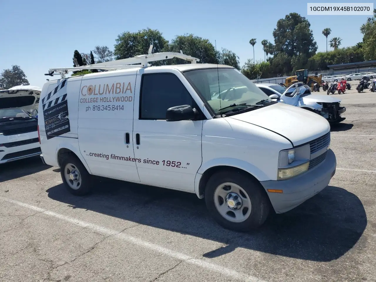 2005 Chevrolet Astro VIN: 1GCDM19X45B102070 Lot: 57914785