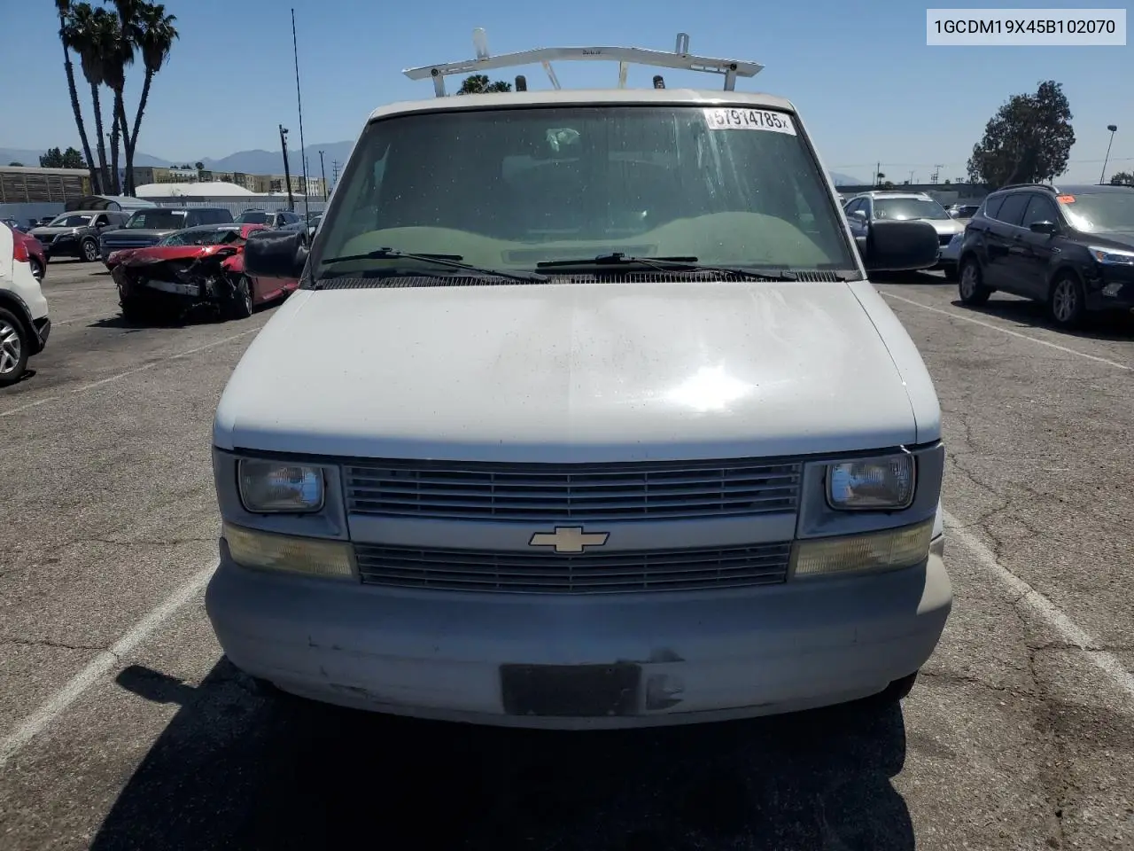 2005 Chevrolet Astro VIN: 1GCDM19X45B102070 Lot: 57914785
