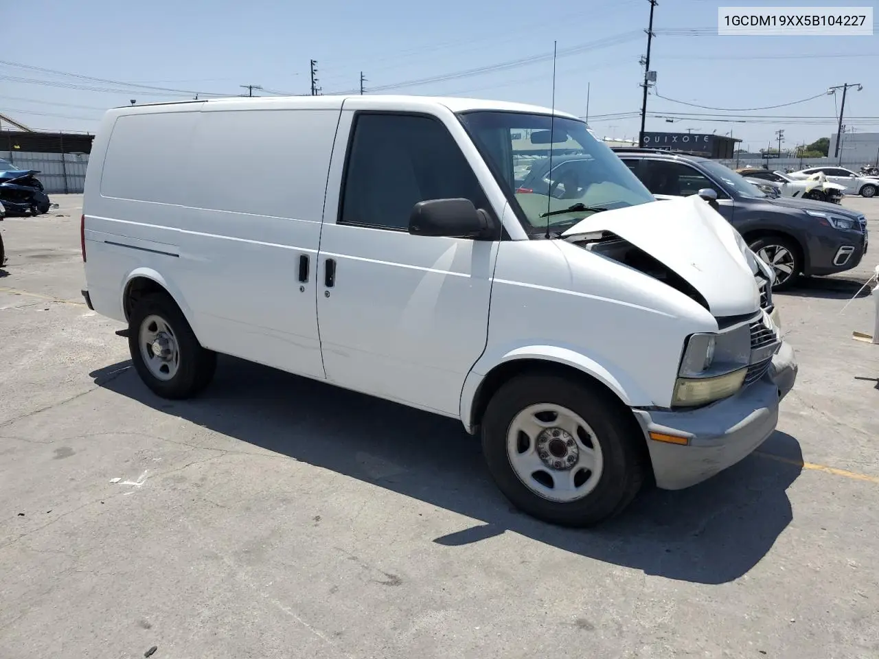 2005 Chevrolet Astro VIN: 1GCDM19XX5B104227 Lot: 58025095