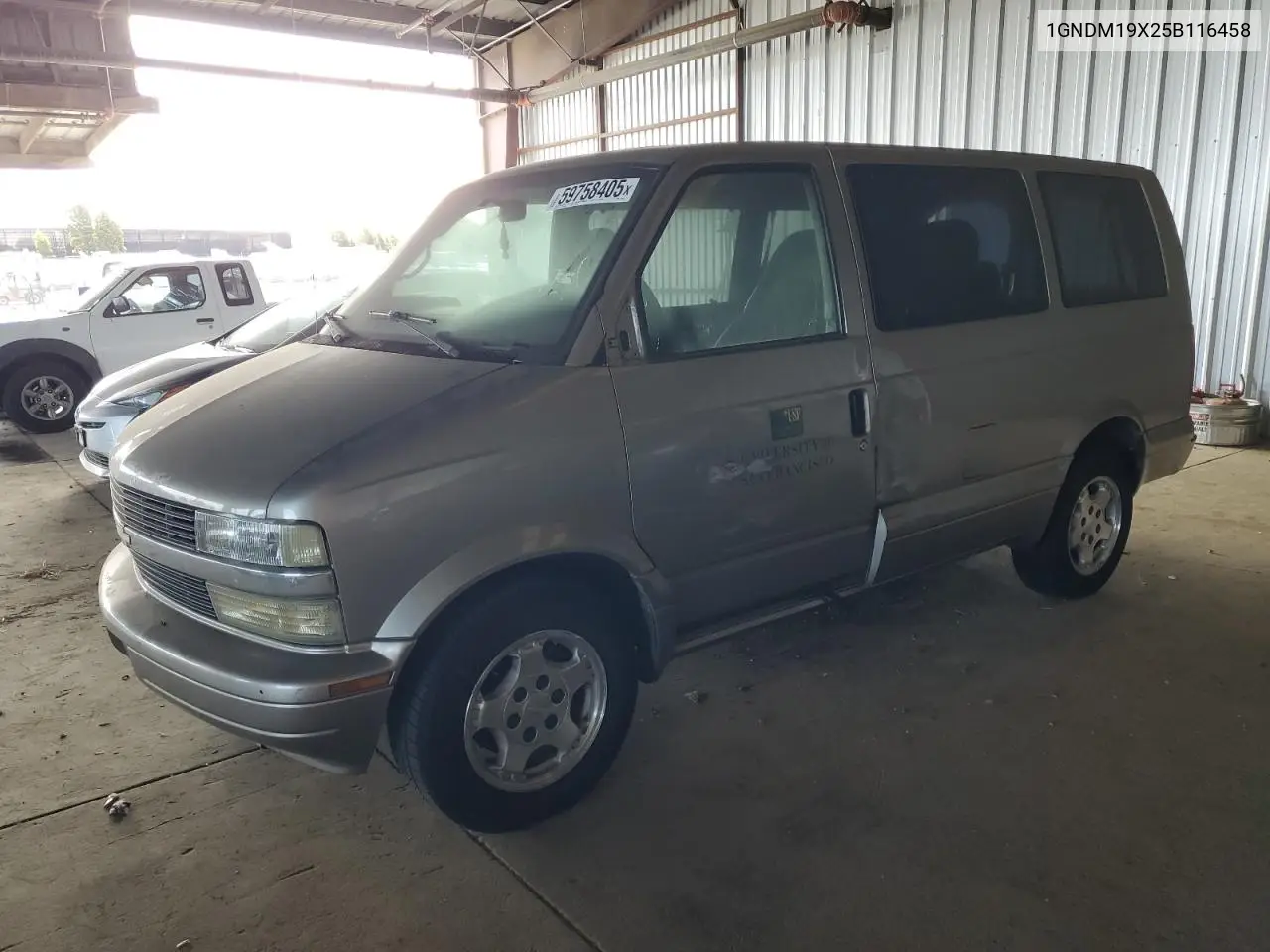 2005 Chevrolet Astro VIN: 1GNDM19X25B116458 Lot: 59758405