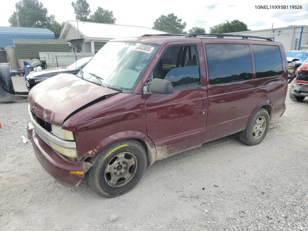 2005 Chevrolet Astro VIN: 1GNEL19X95B119526 Lot: 63433005