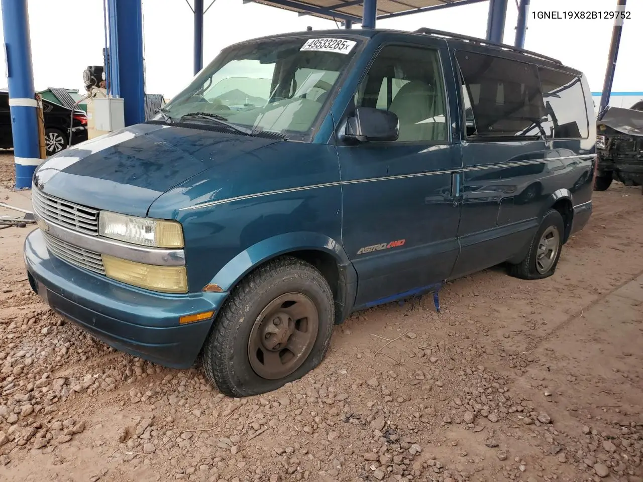 2008 Chevrolet Astro VIN: 1GNEL19X82B129752 Lot: 49533285