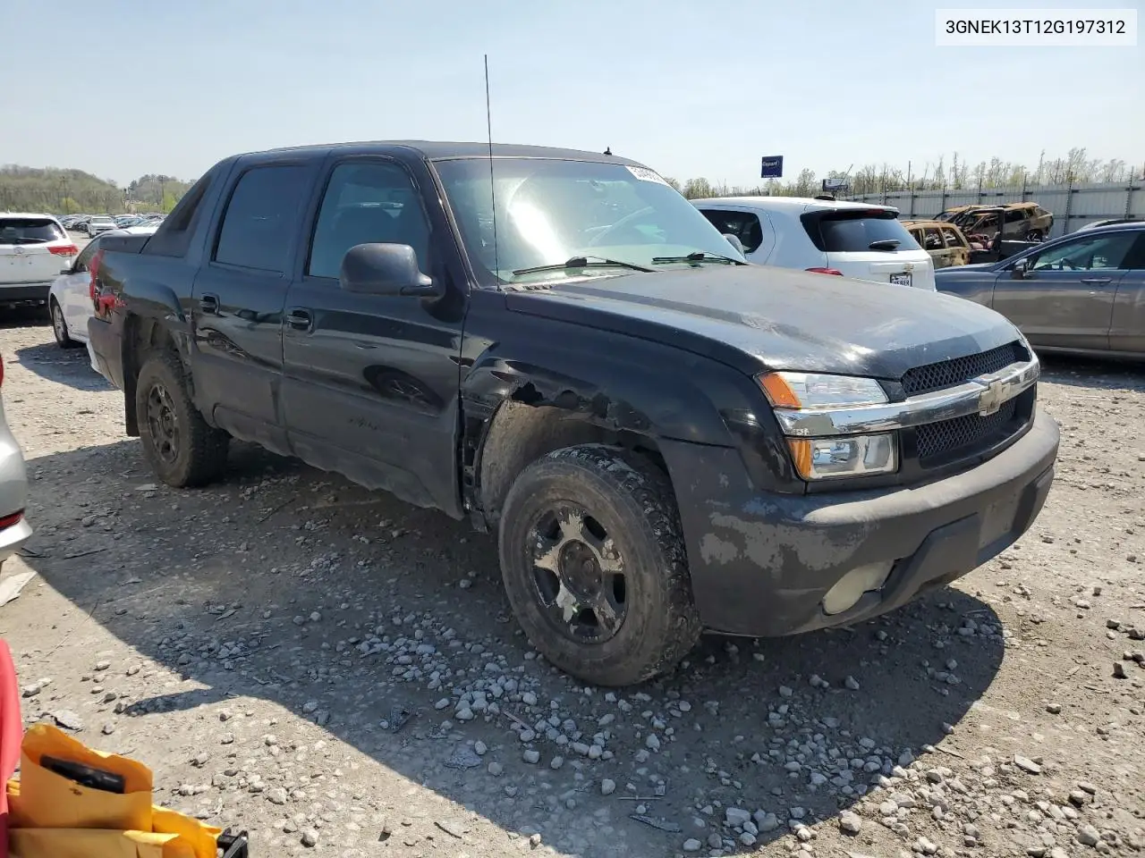 2002 Chevrolet Avalanche K1500 VIN: 3GNEK13T12G197312 Lot: 53496625
