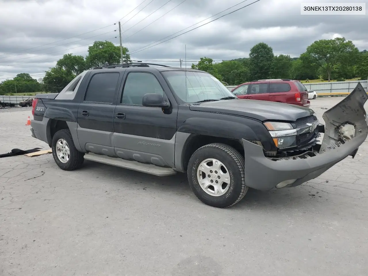 2002 Chevrolet Avalanche K1500 VIN: 3GNEK13TX2G280138 Lot: 55853535