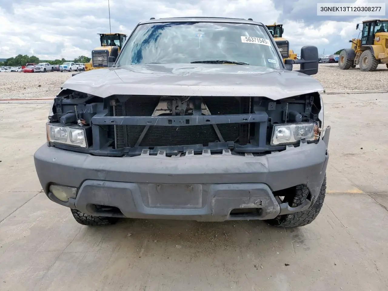 2002 Chevrolet Avalanche K1500 VIN: 3GNEK13T12G308277 Lot: 56371545