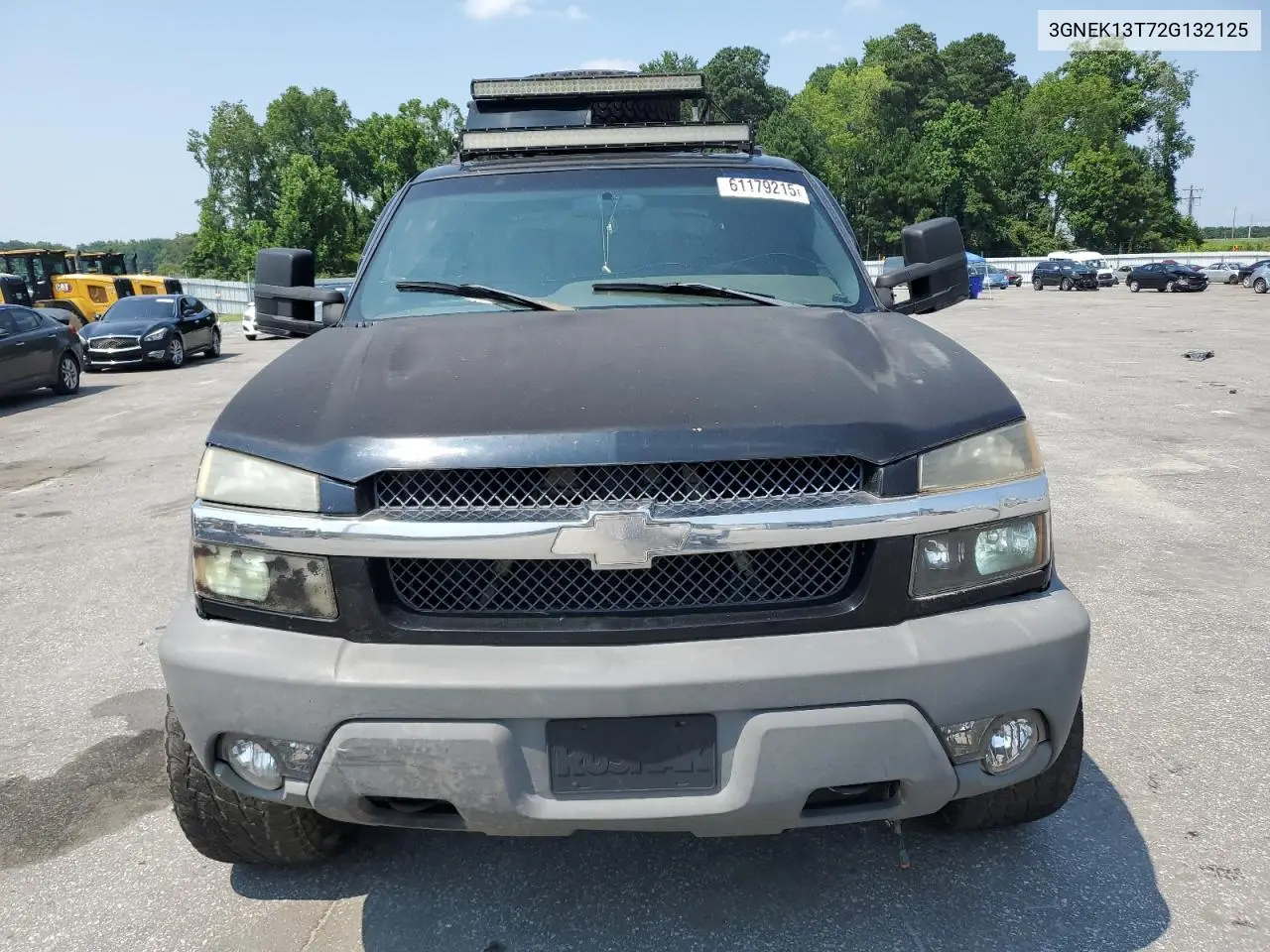 2002 Chevrolet Avalanche K1500 VIN: 3GNEK13T72G132125 Lot: 61179215