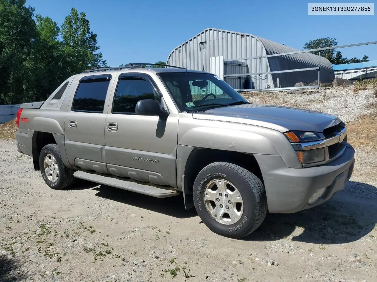 2002 Chevrolet Avalanche K1500 VIN: 3GNEK13T32G277856 Lot: 61471895