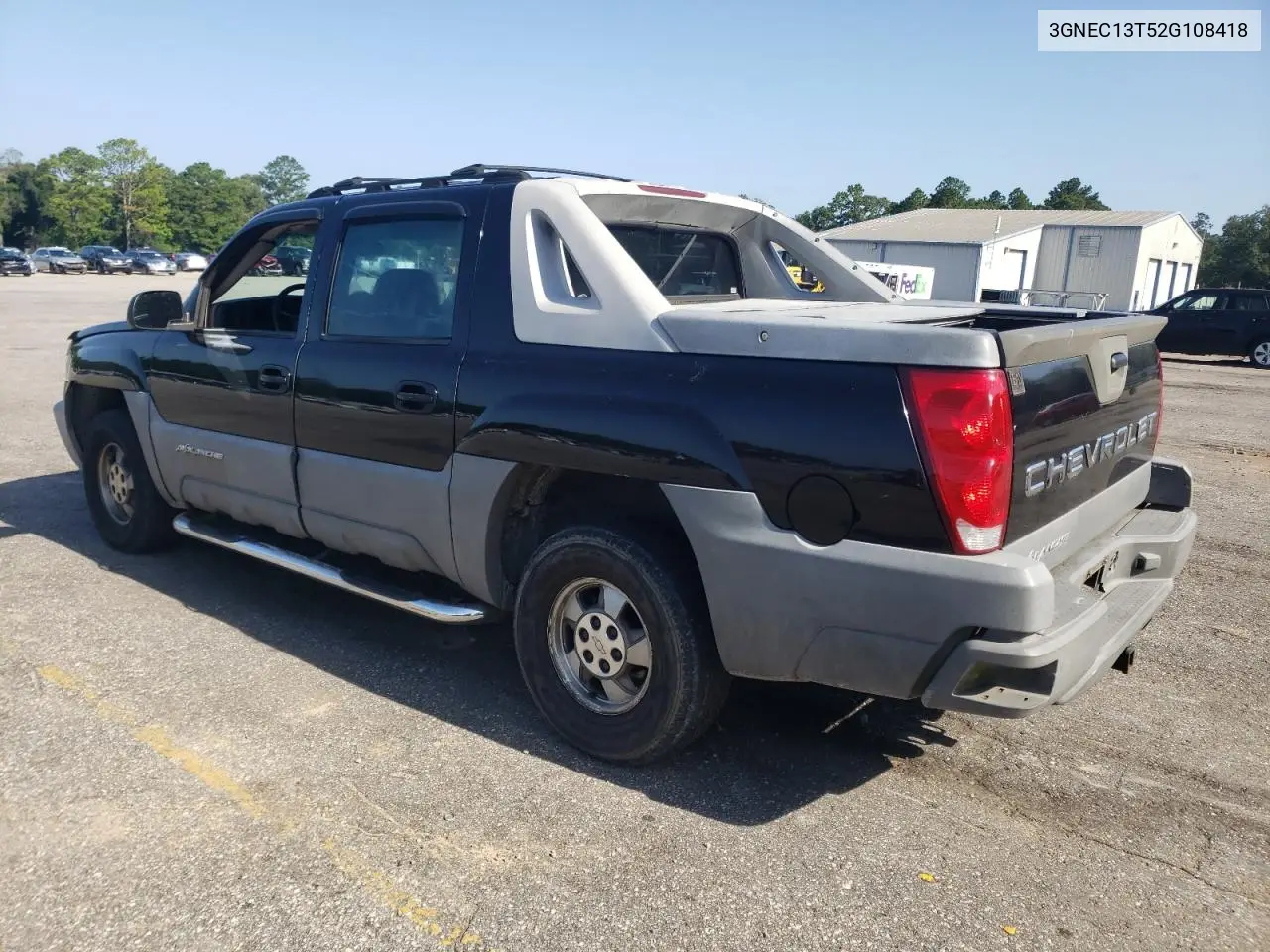 2002 Chevrolet Avalanche C1500 VIN: 3GNEC13T52G108418 Lot: 61575315
