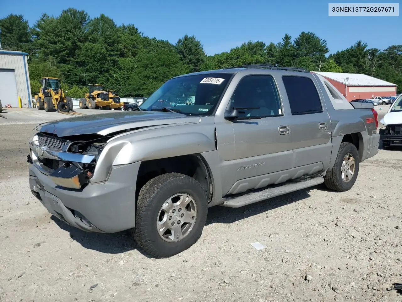 2002 Chevrolet Avalanche K1500 VIN: 3GNEK13T72G267671 Lot: 62054775