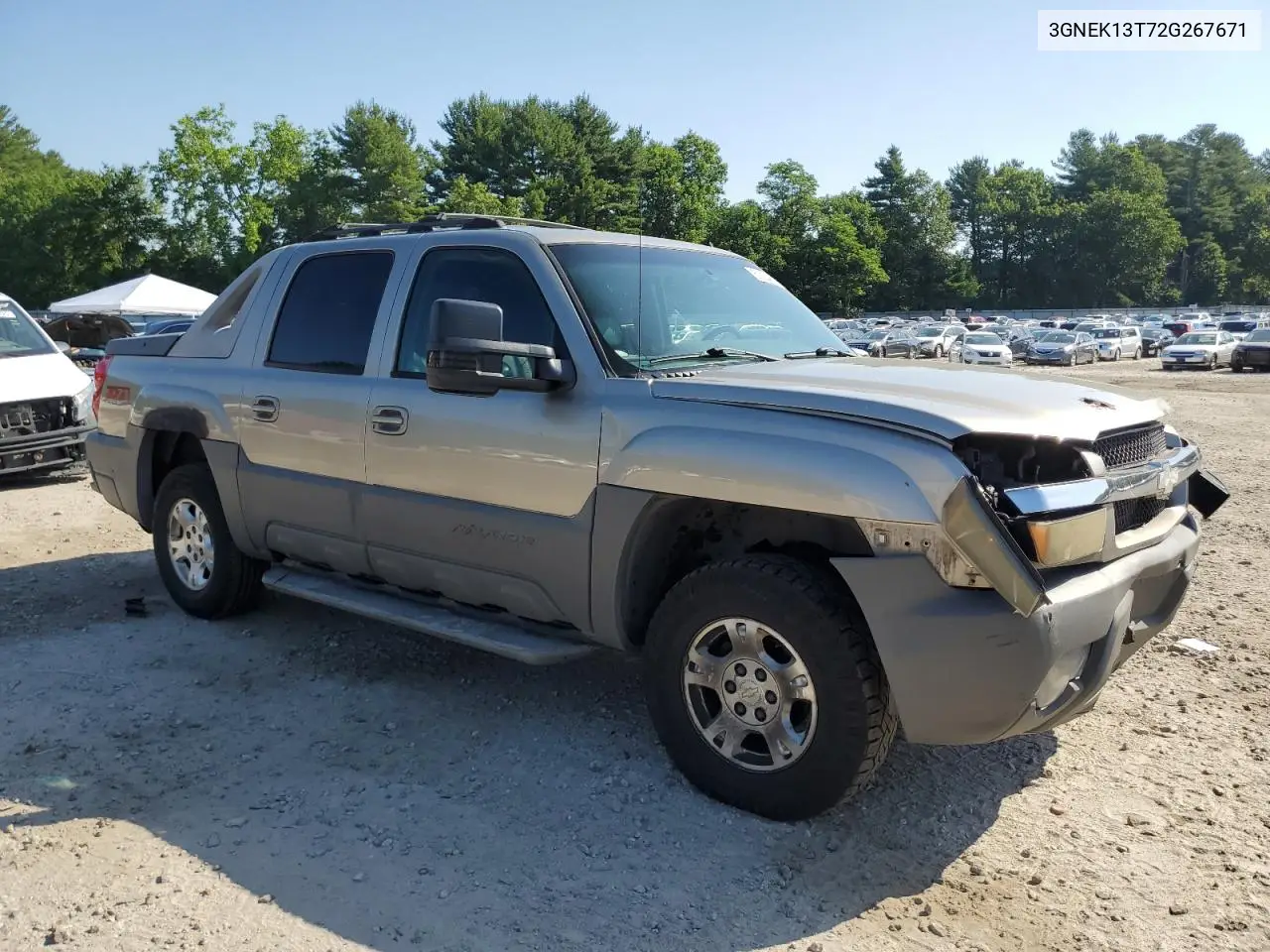 2002 Chevrolet Avalanche K1500 VIN: 3GNEK13T72G267671 Lot: 62054775