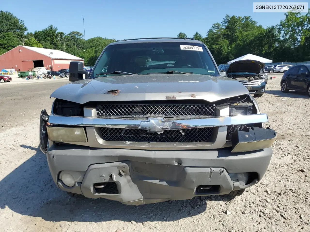 2002 Chevrolet Avalanche K1500 VIN: 3GNEK13T72G267671 Lot: 62054775