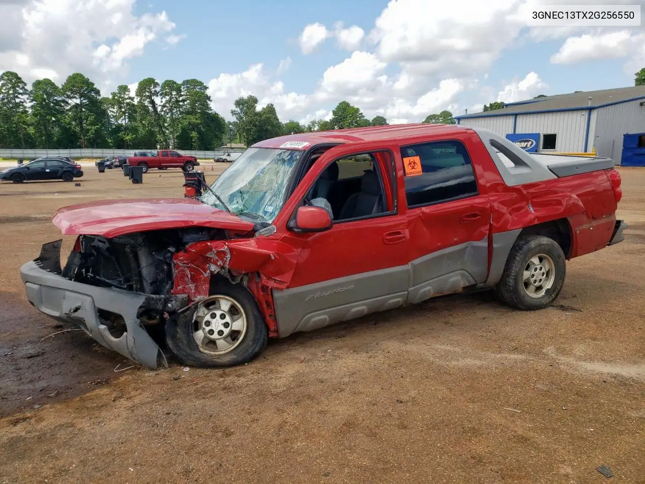2002 Chevrolet Avalanche C1500 VIN: 3GNEC13TX2G256550 Lot: 62145555