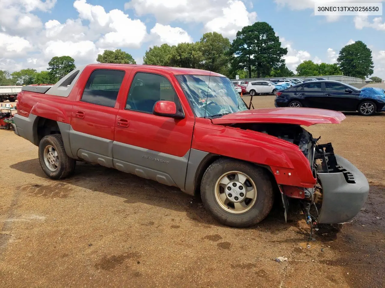 2002 Chevrolet Avalanche C1500 VIN: 3GNEC13TX2G256550 Lot: 62145555