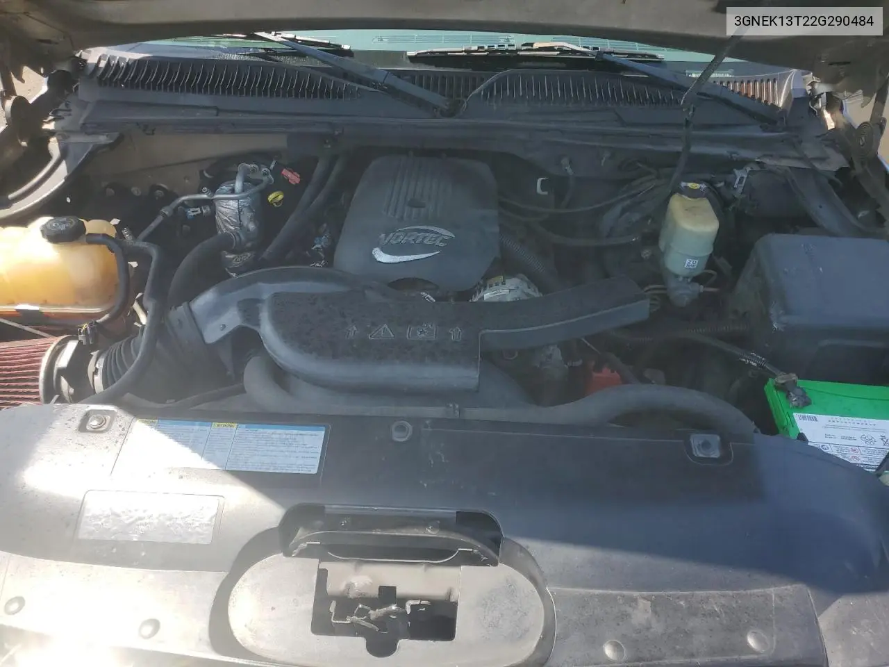 2002 Chevrolet Avalanche K1500 VIN: 3GNEK13T22G290484 Lot: 62167495