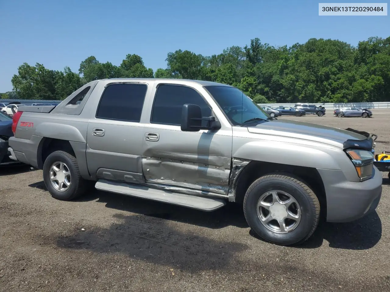 2002 Chevrolet Avalanche K1500 VIN: 3GNEK13T22G290484 Lot: 62167495