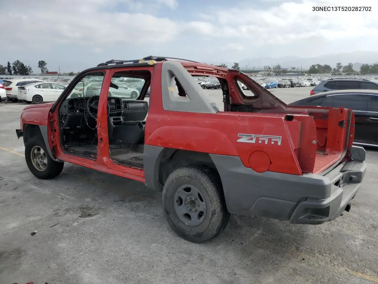 2002 Chevrolet Avalanche C1500 VIN: 3GNEC13T52G282702 Lot: 62172665