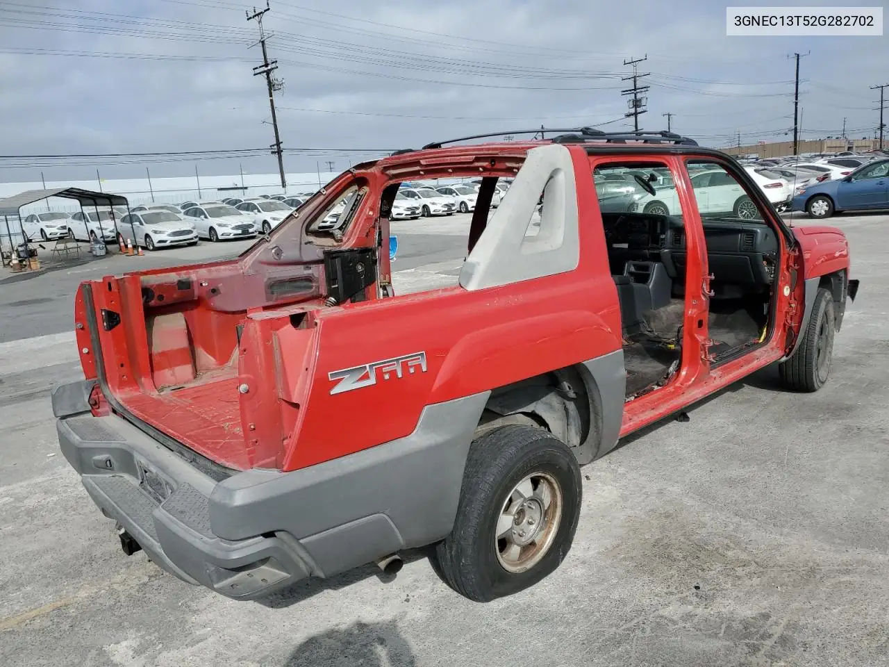 2002 Chevrolet Avalanche C1500 VIN: 3GNEC13T52G282702 Lot: 62172665