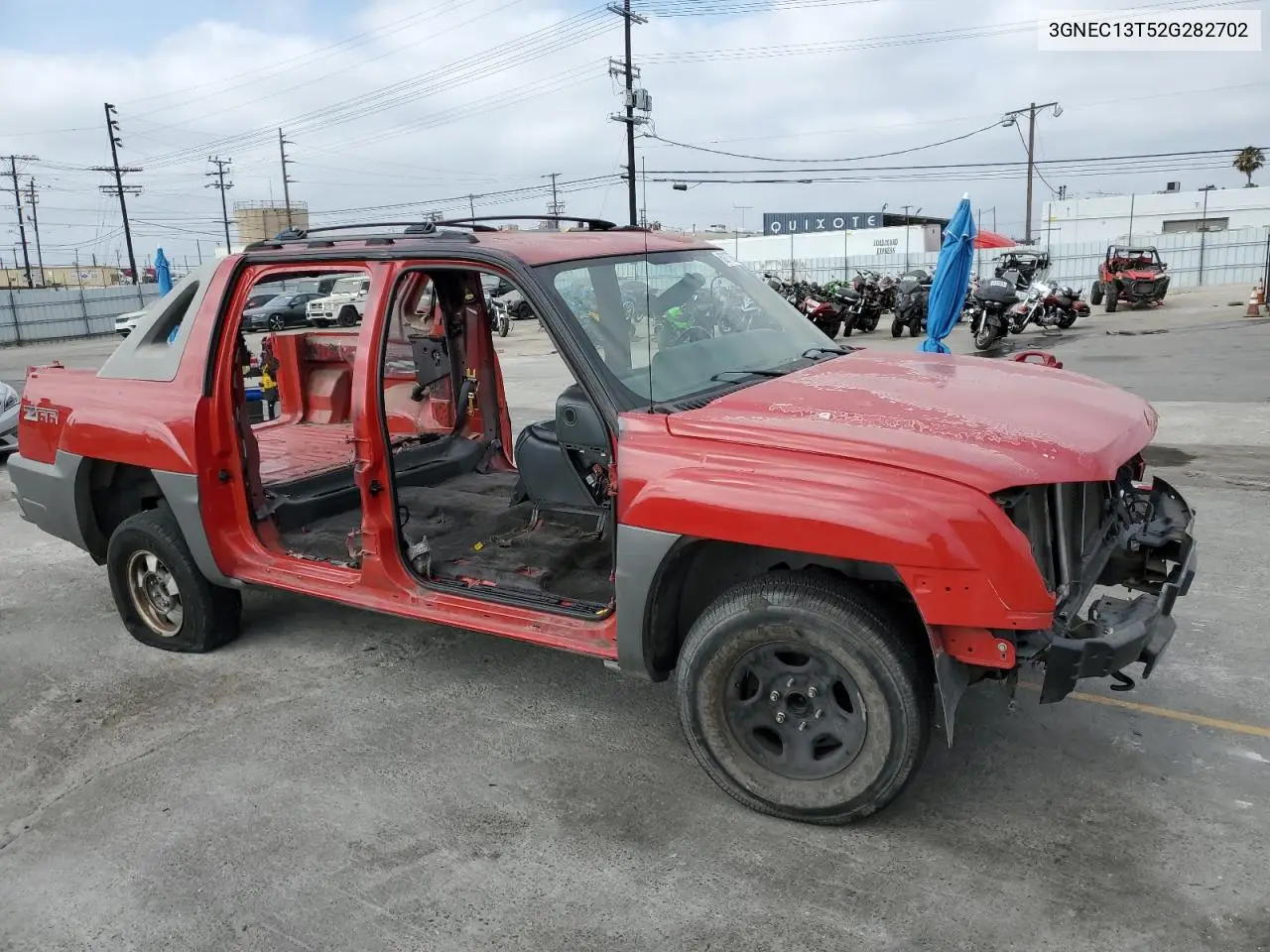 2002 Chevrolet Avalanche C1500 VIN: 3GNEC13T52G282702 Lot: 62172665