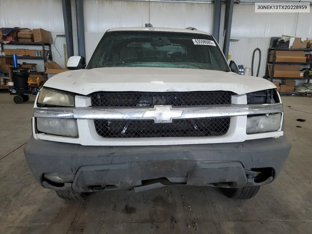 2002 Chevrolet Avalanche K1500 VIN: 3GNEK13TX2G228959 Lot: 63598085