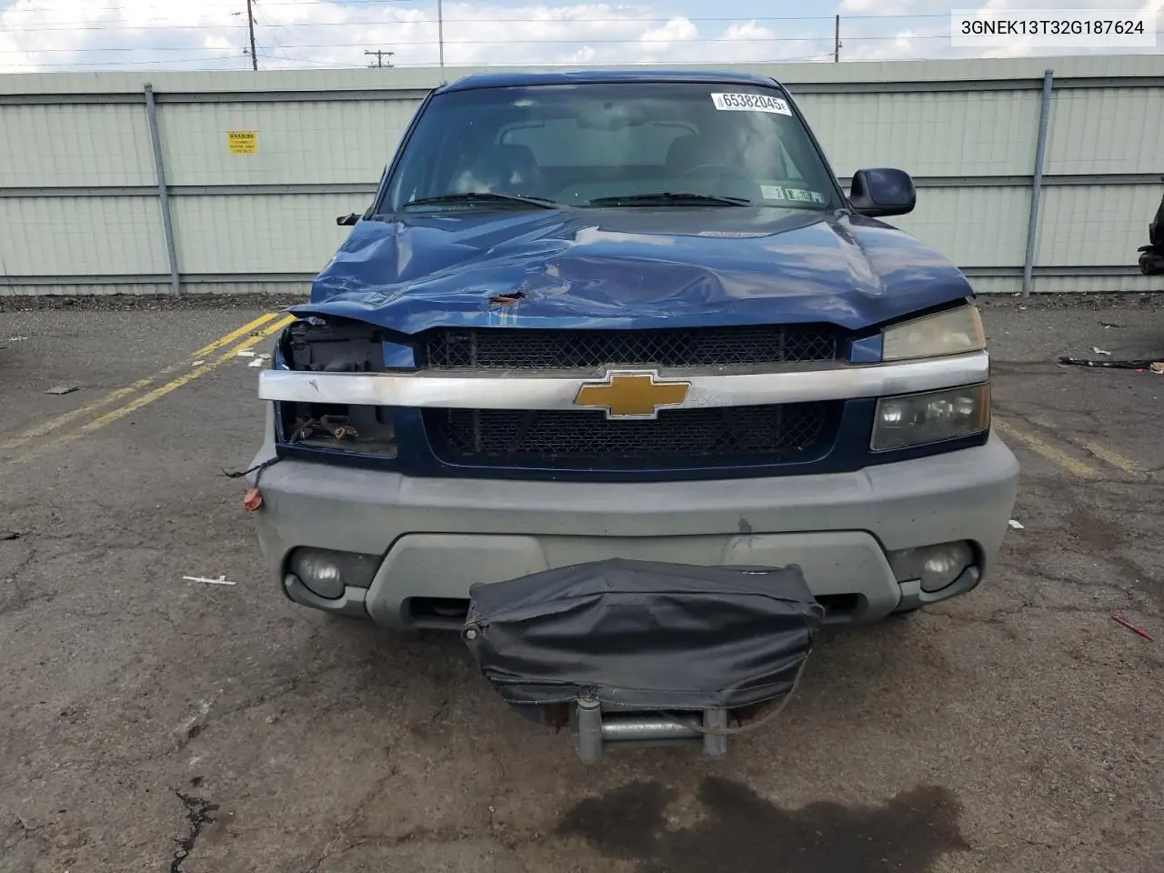 2002 Chevrolet Avalanche K1500 VIN: 3GNEK13T32G187624 Lot: 65382045
