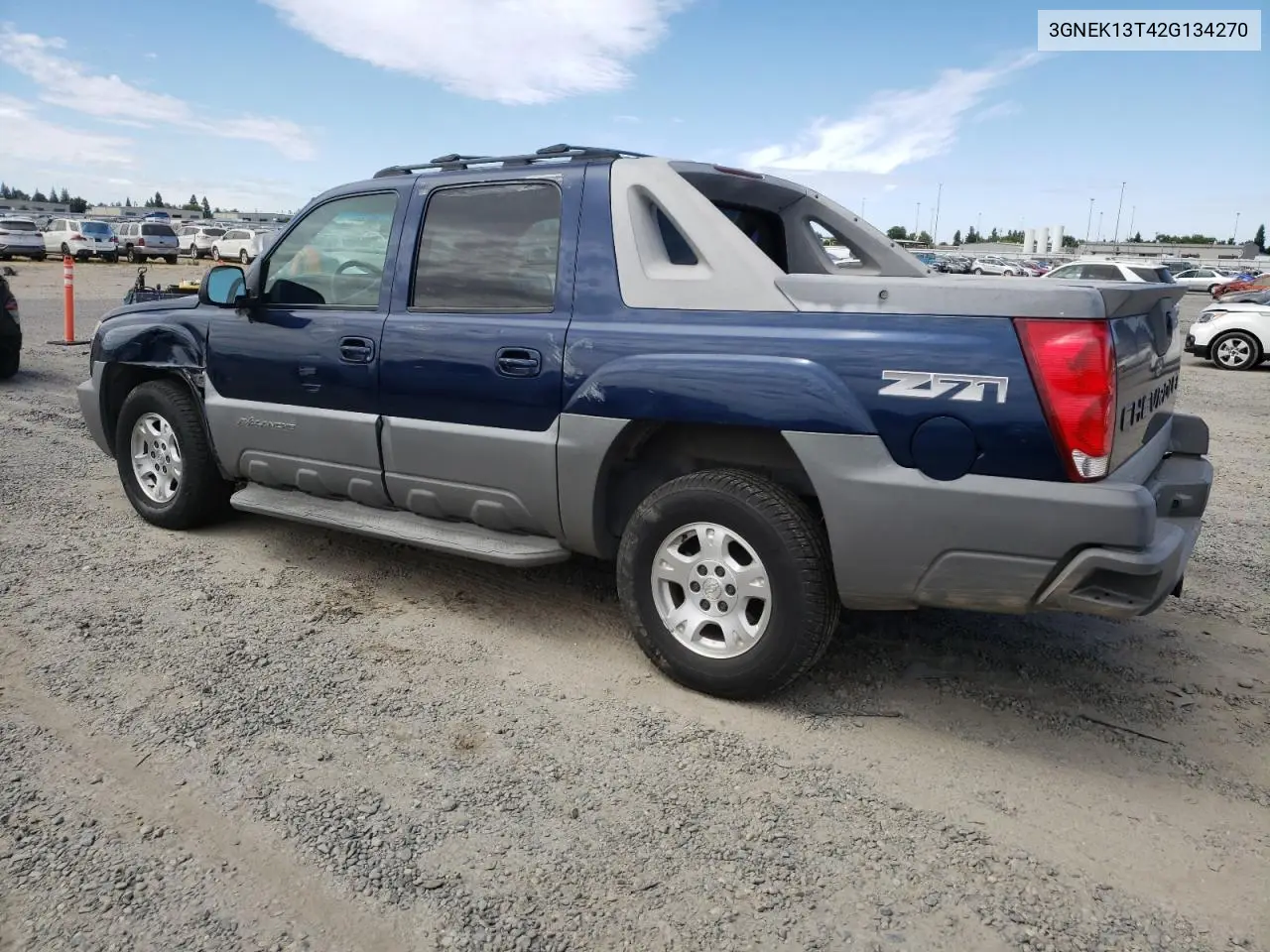 2002 Chevrolet Avalanche K1500 VIN: 3GNEK13T42G134270 Lot: 65799925
