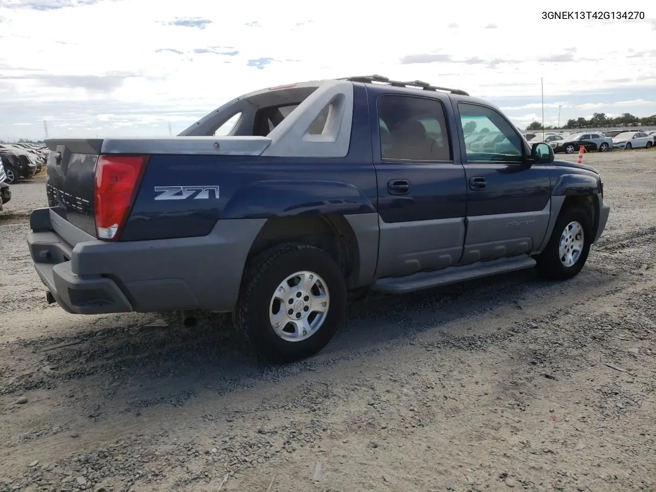 2002 Chevrolet Avalanche K1500 VIN: 3GNEK13T42G134270 Lot: 65799925