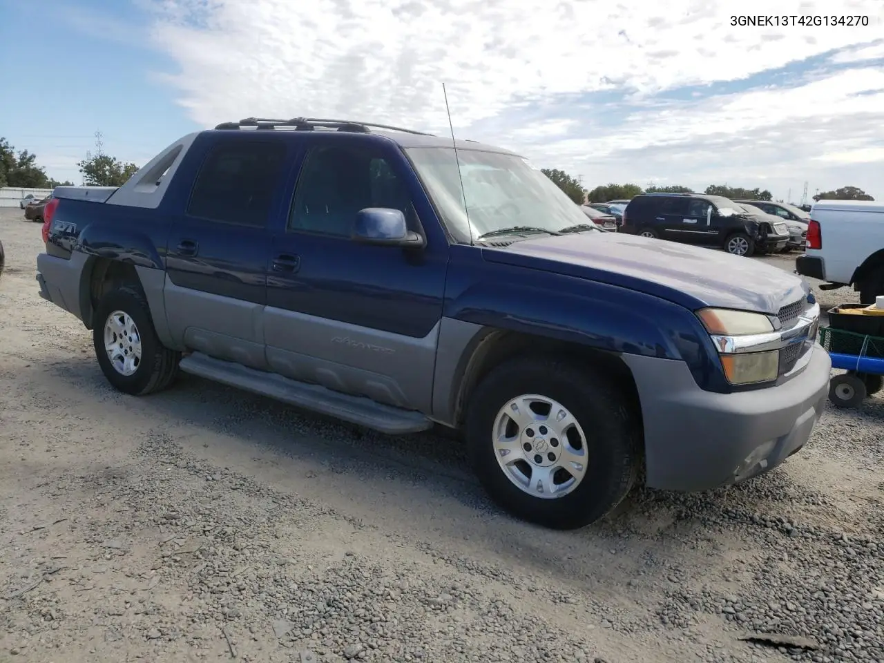 2002 Chevrolet Avalanche K1500 VIN: 3GNEK13T42G134270 Lot: 65799925