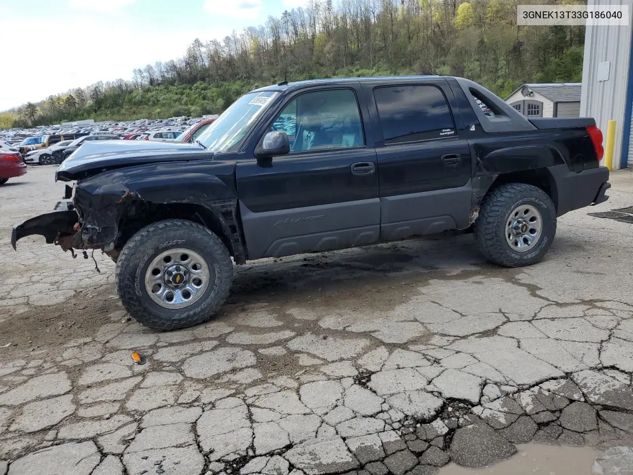 2003 Chevrolet Avalanche K1500 VIN: 3GNEK13T33G186040 Lot: 52951415