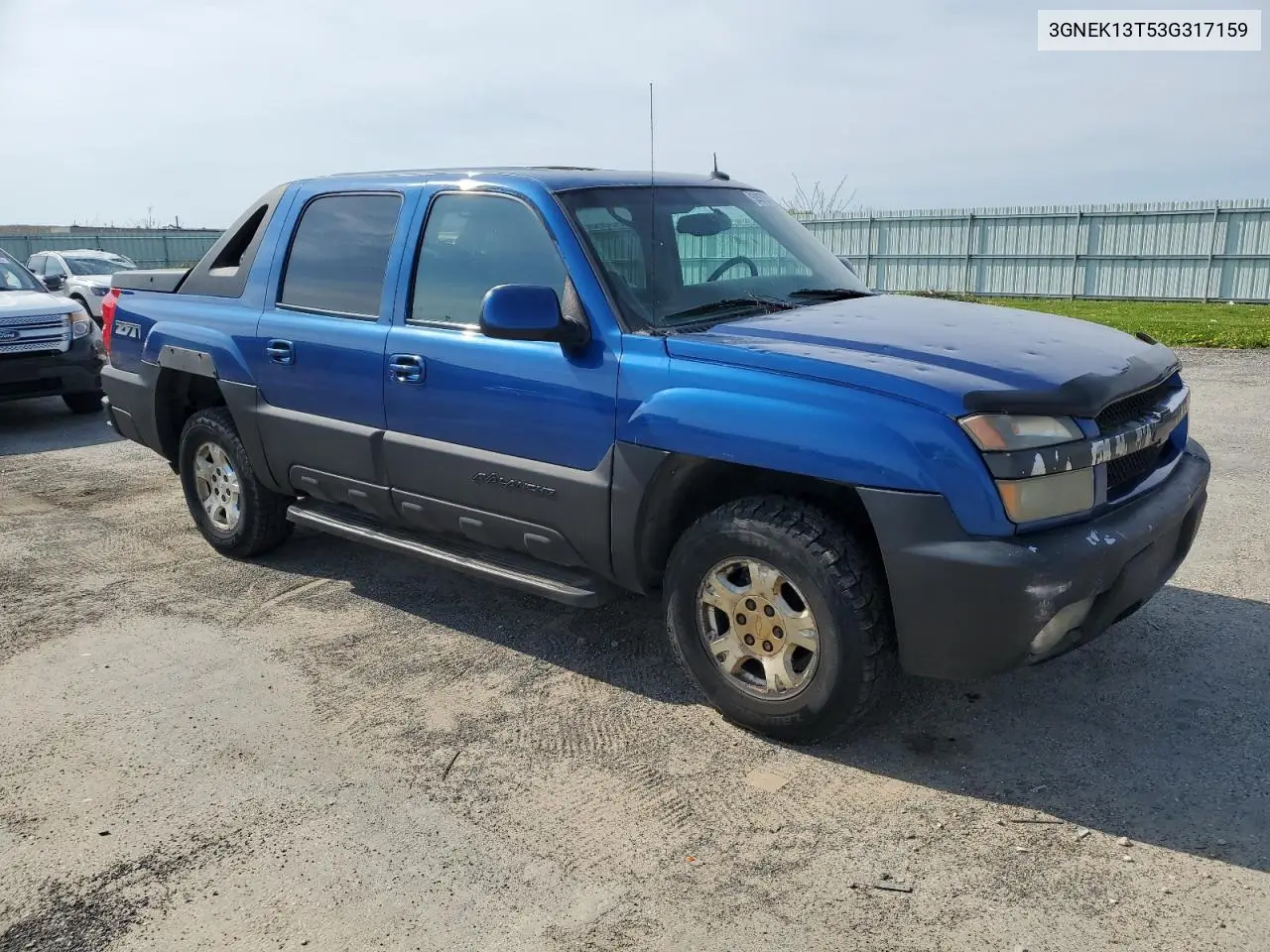 2003 Chevrolet Avalanche K1500 VIN: 3GNEK13T53G317159 Lot: 54570495