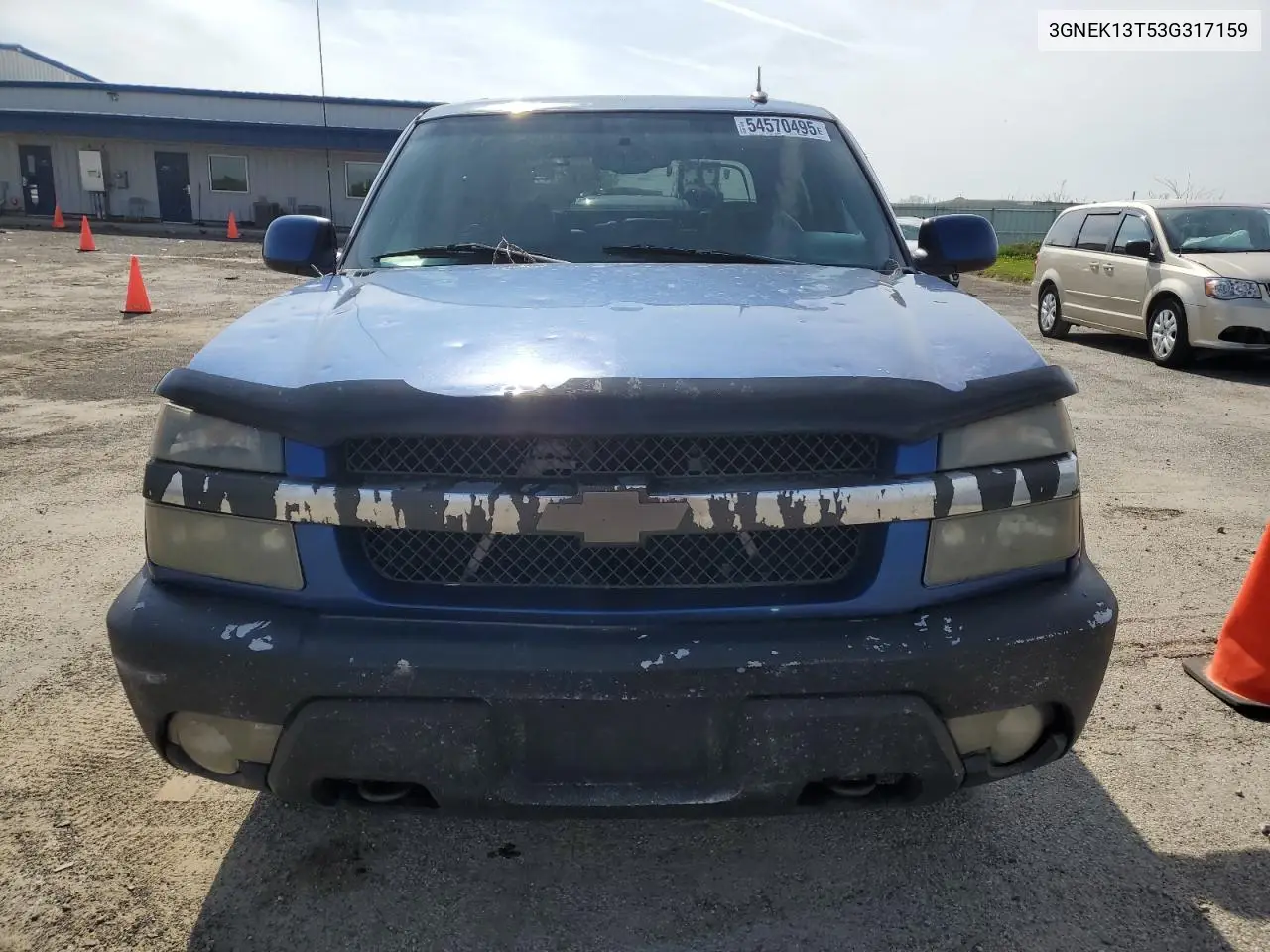 2003 Chevrolet Avalanche K1500 VIN: 3GNEK13T53G317159 Lot: 54570495