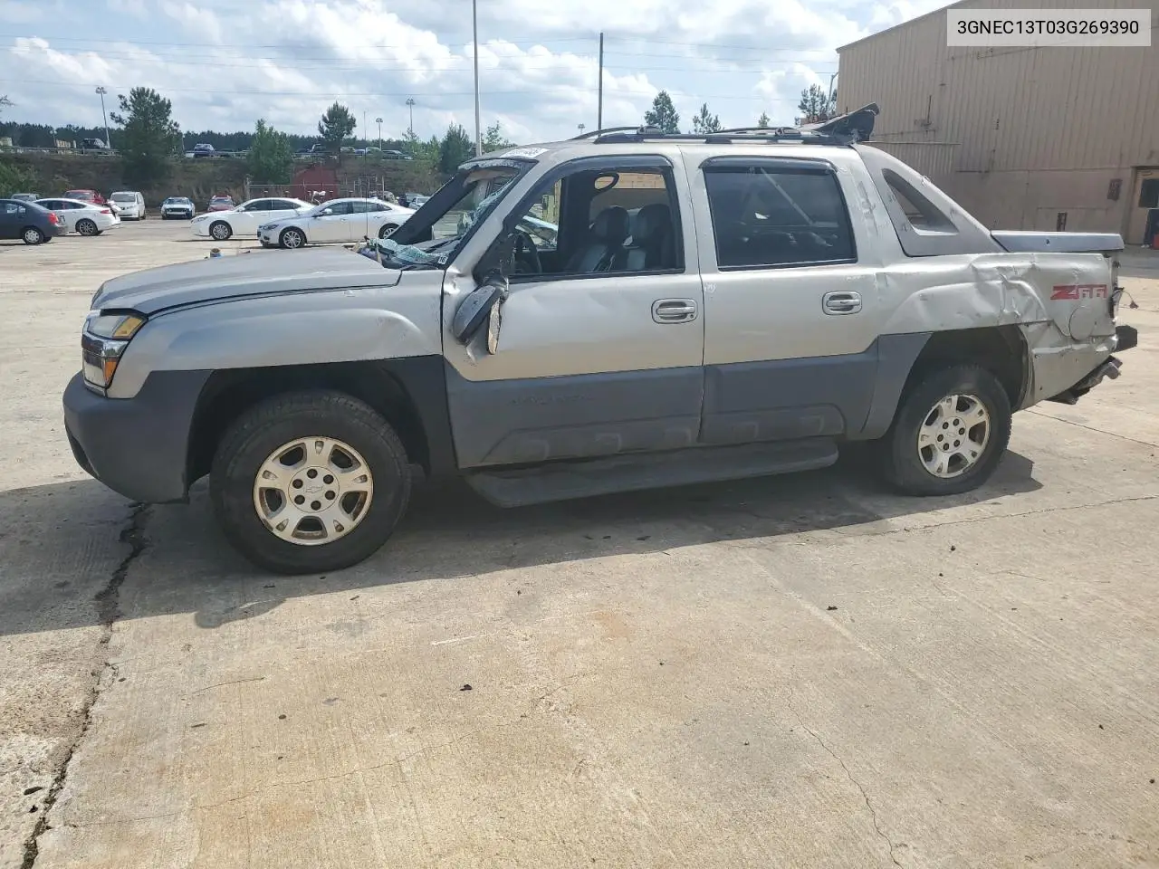2003 Chevrolet Avalanche C1500 VIN: 3GNEC13T03G269390 Lot: 56397485
