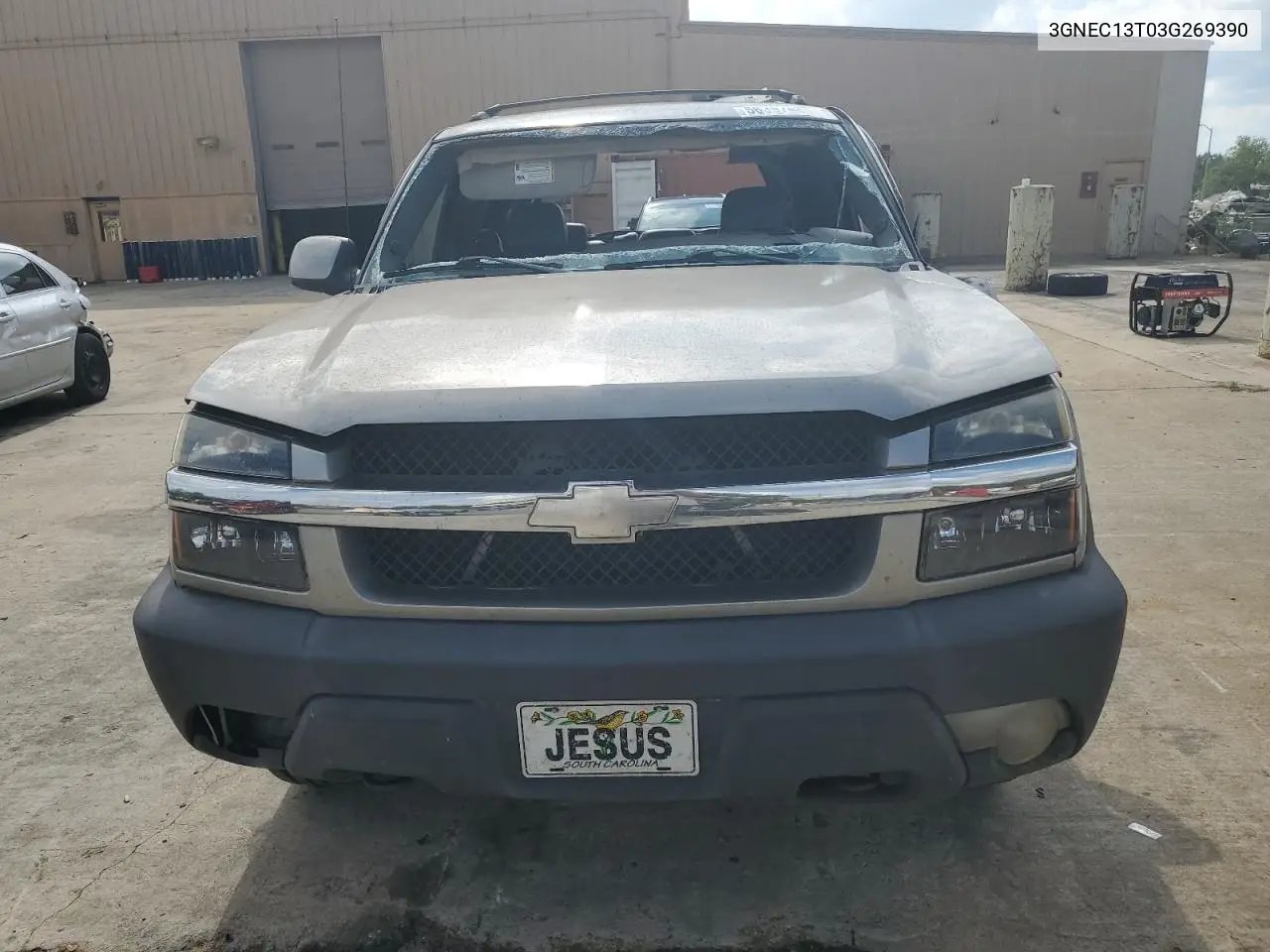 2003 Chevrolet Avalanche C1500 VIN: 3GNEC13T03G269390 Lot: 56397485