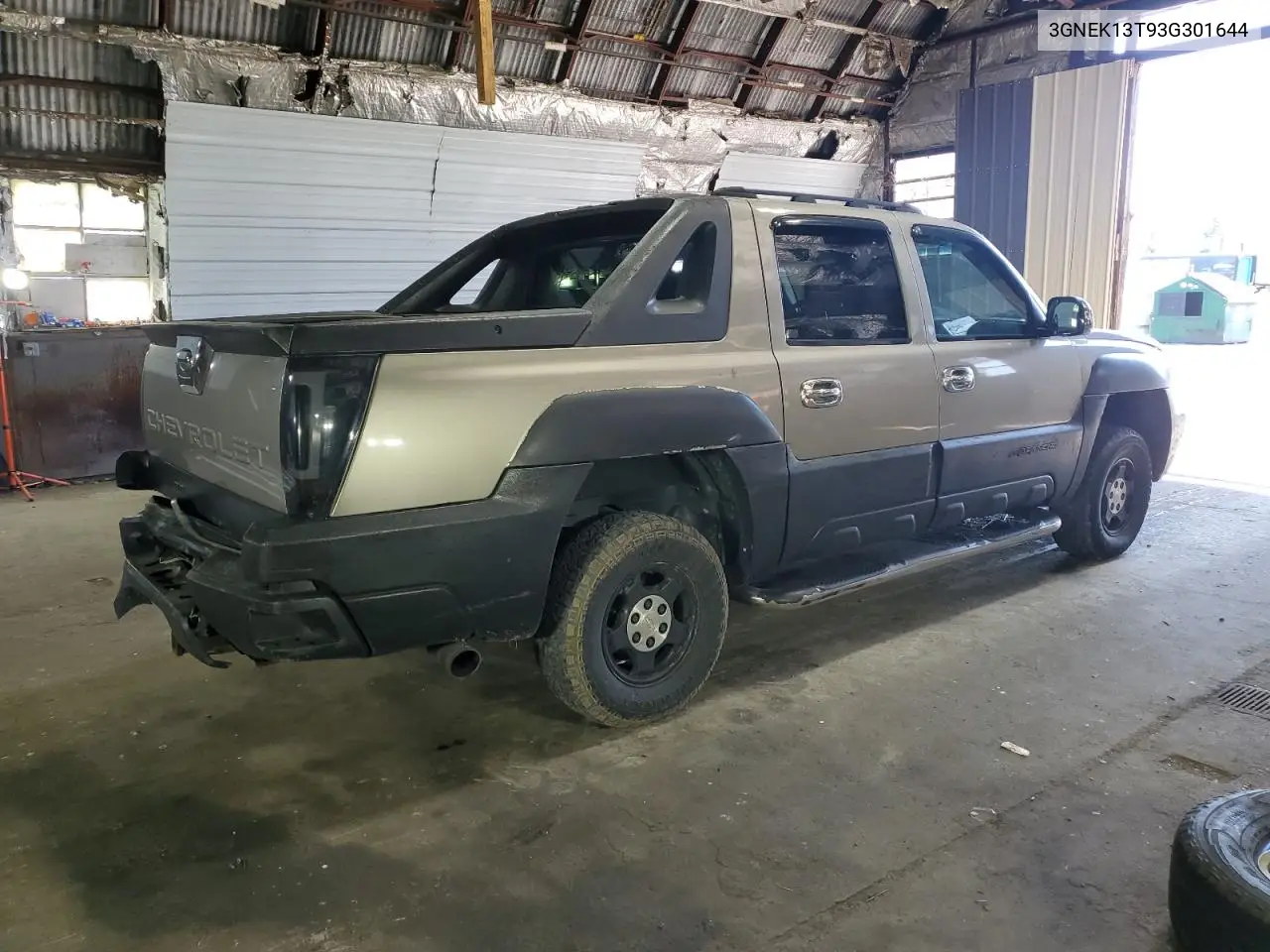 2003 Chevrolet Avalanche K1500 VIN: 3GNEK13T93G301644 Lot: 56629595
