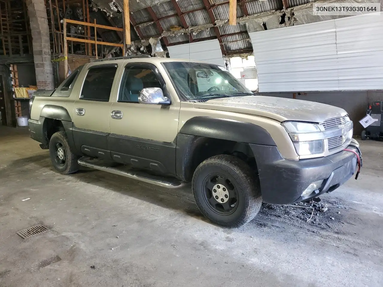 2003 Chevrolet Avalanche K1500 VIN: 3GNEK13T93G301644 Lot: 56629595