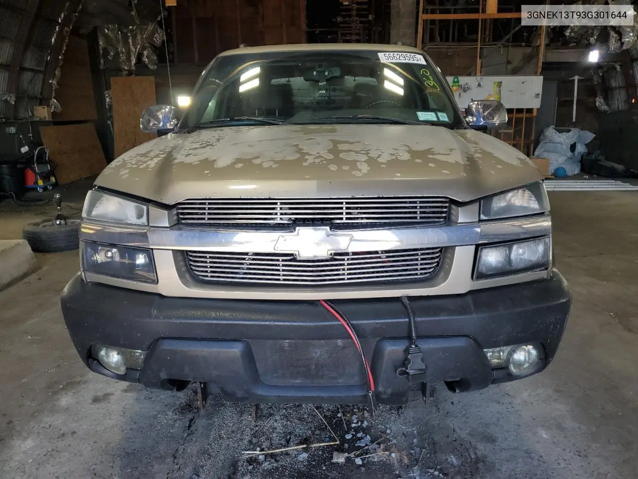 2003 Chevrolet Avalanche K1500 VIN: 3GNEK13T93G301644 Lot: 56629595